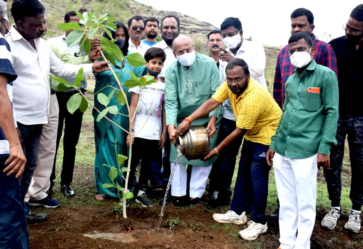 planting a tree for festival