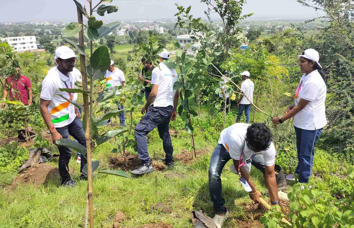 Planting a Tree to Celebrate Corporate Foundation Day in Pune