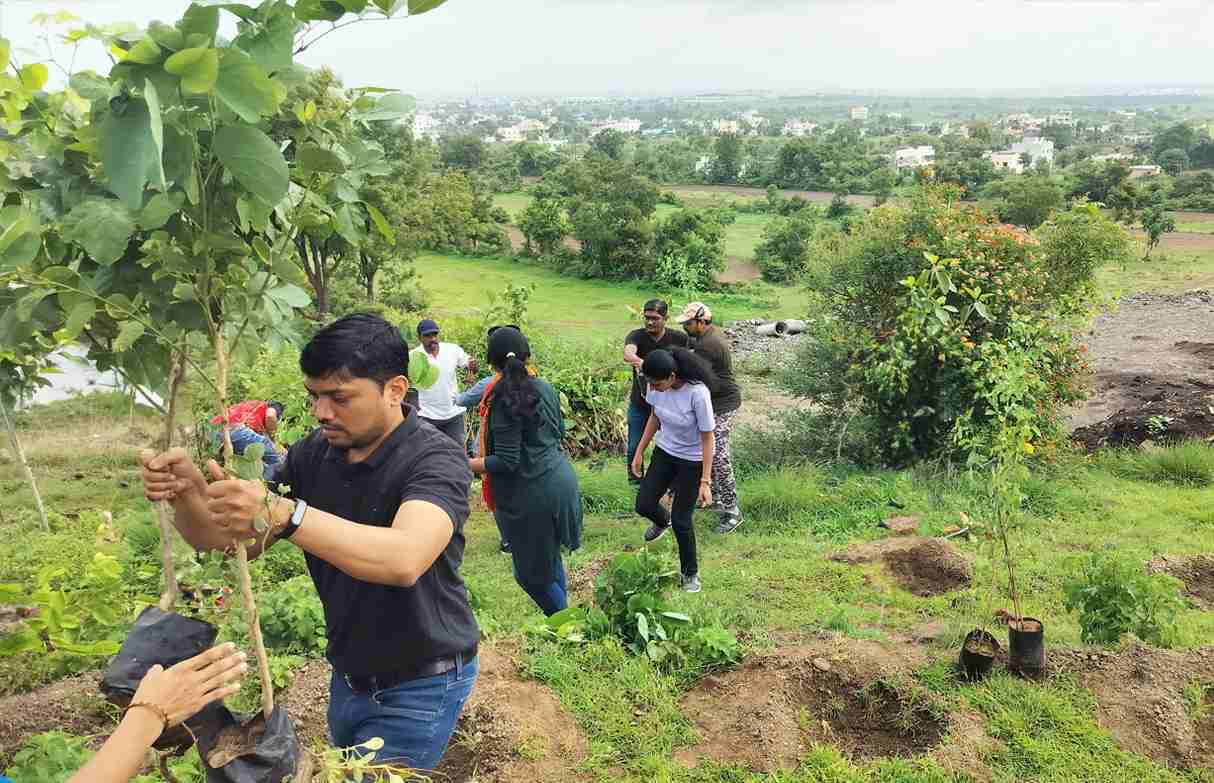 Corporate Tree Plantation Drive in Pune for Foundation Day