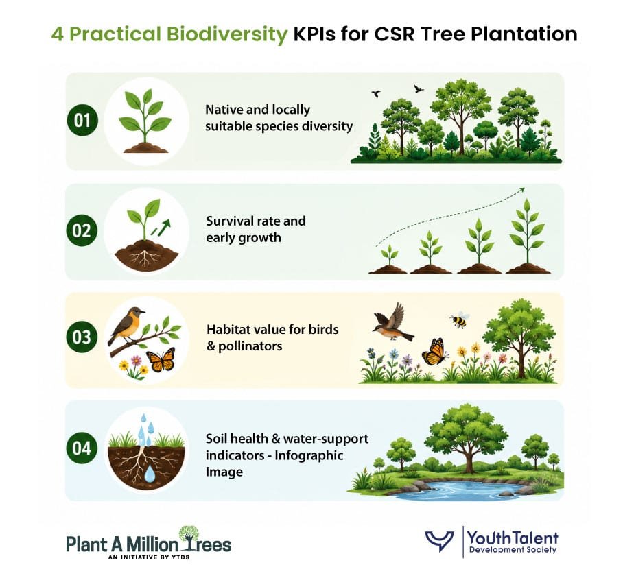 Biodiversity KPIs in a Plantation Project