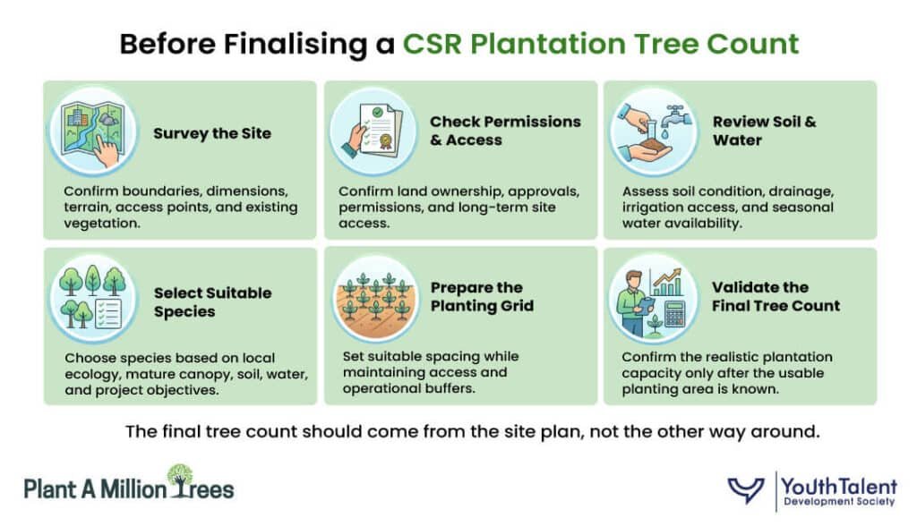 Turn the Density Estimate Into a Plantation Layout